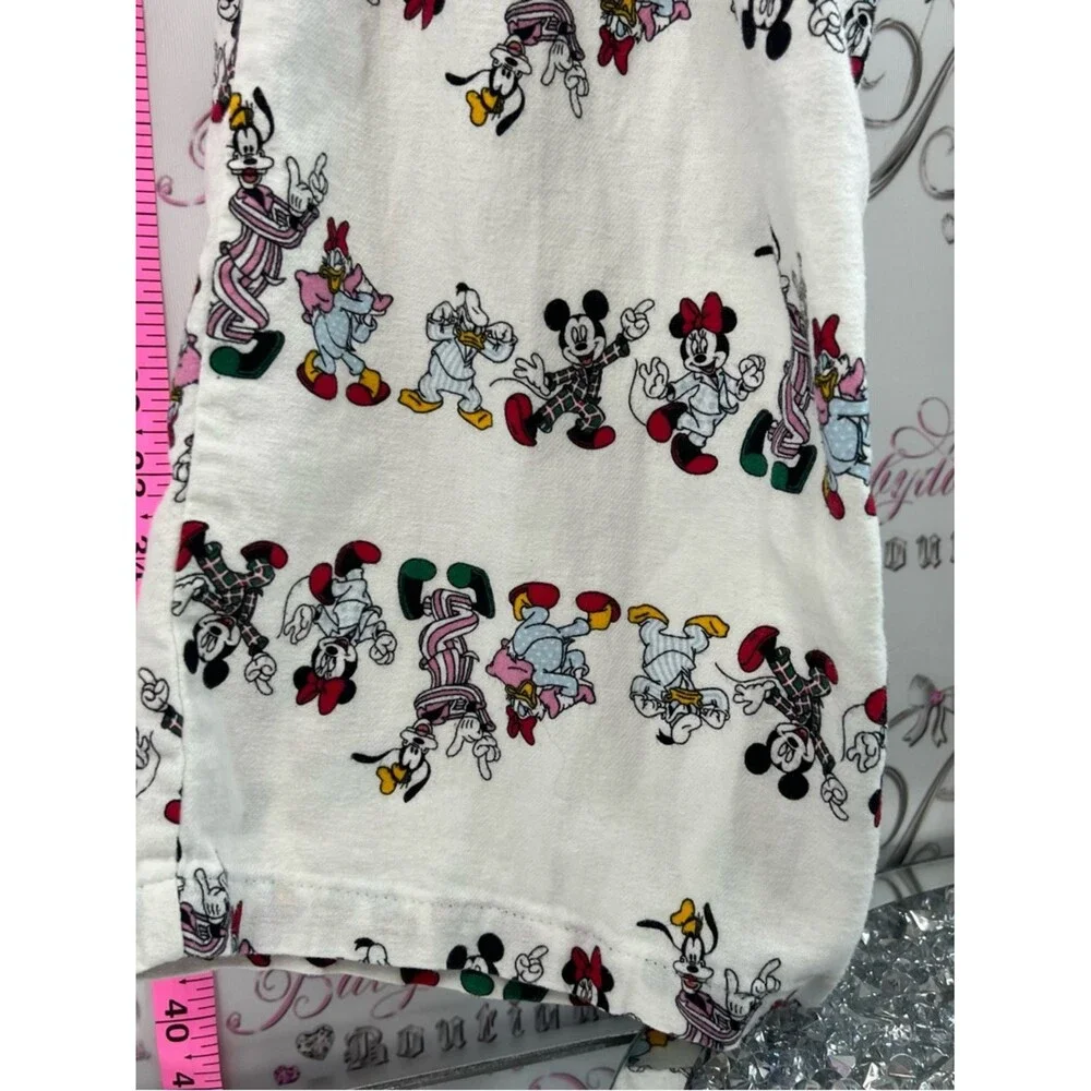 Disney pants pj Cream Lounge Pants with Multicolor Mickey & Friends Print - Picture 3 of 9